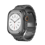 3구 평면 버클 티타늄 합금 시계줄, Apple Watch SE 2023 44mm용, Apple Watch SE 2023 40mm용, Apple Watch Ultra 2 49mm용, Apple Watch 시리즈 9 45mm용, Apple Watch 시리즈 9 41mm용, Apple Watch Ultra 49mm용, Apple Watch 시리즈 8 4...
