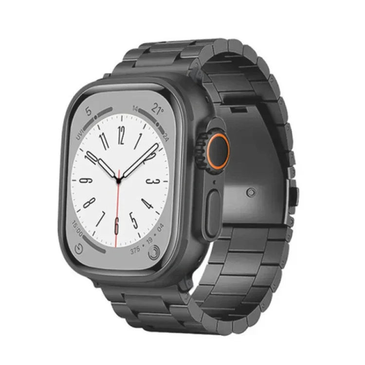 3구 평면 버클 티타늄 합금 시계줄, Apple Watch SE 2023 44mm용, Apple Watch SE 2023 40mm용, Apple Watch Ultra 2 49mm용, Apple Watch 시리즈 9 45mm용, Apple Watch 시리즈 9 41mm용, Apple Watch Ultra 49mm용, Apple Watch 시리즈 8 4...
