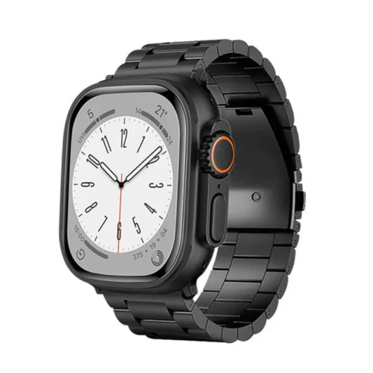 3구 평면 버클 티타늄 합금 시계줄, Apple Watch 시리즈 5 44mm용, Apple Watch 시리즈 5 40mm용, Apple Watch 시리즈 4 44mm용, Apple Watch 시리즈 4 40mm용, Apple Watch 시리즈 3 38mm용, Apple Watch 시리즈 3 42mm용