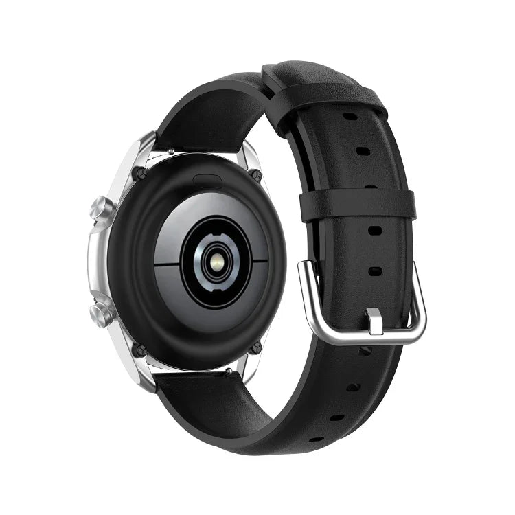 라운드 테일 가죽 스트랩, 사이즈: 프리 사이즈 20mm, Galaxy Watch 3 41mm용