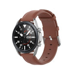 라운드 테일 가죽 스트랩, 사이즈: 프리 사이즈 20mm, Galaxy Watch 3 41mm용