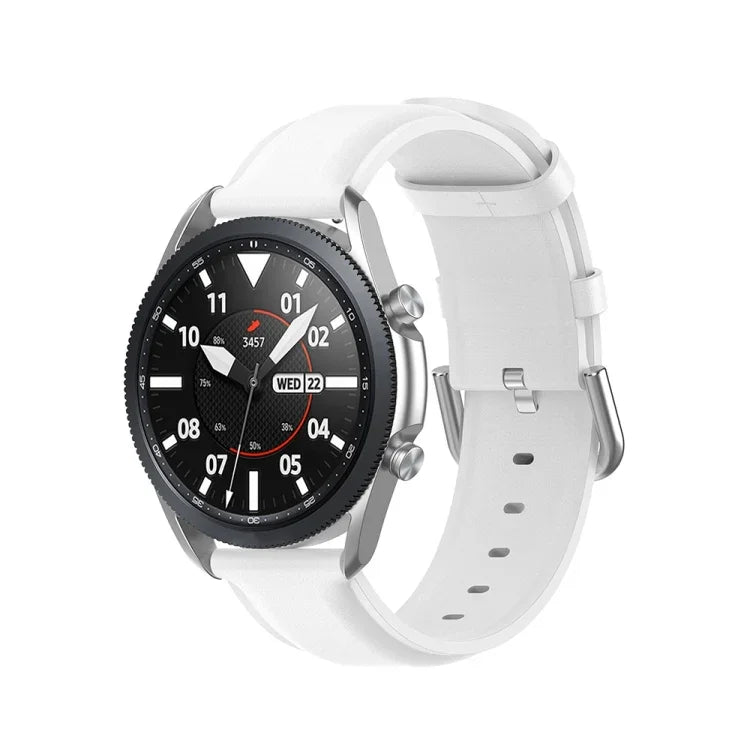 라운드 테일 가죽 스트랩, 사이즈: 프리 사이즈 20mm, Galaxy Watch 3 41mm용