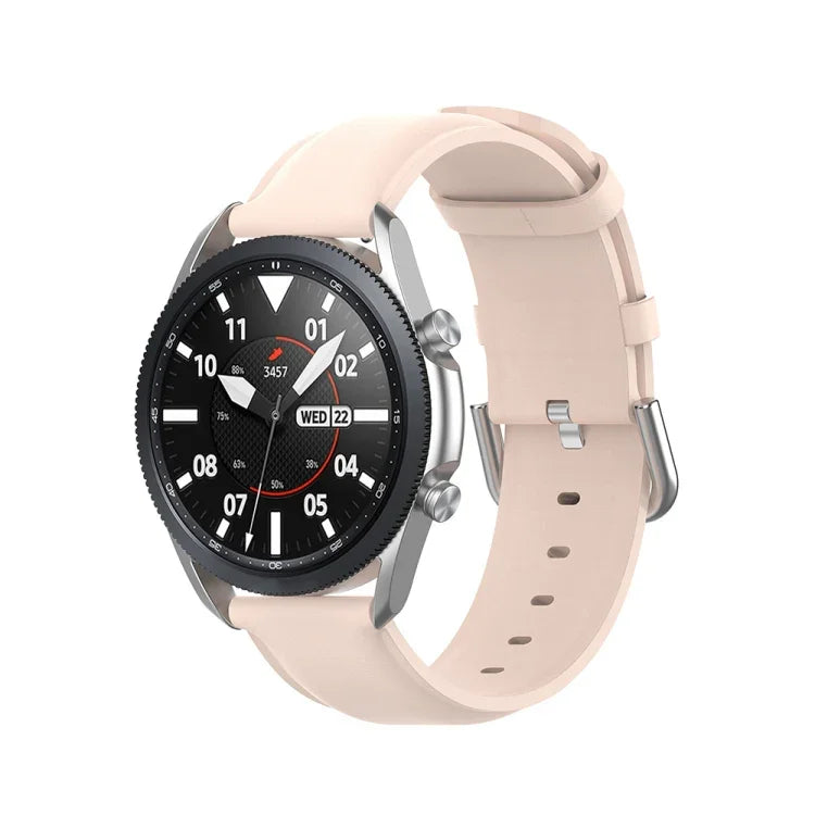 라운드 테일 가죽 스트랩, 사이즈: 프리 사이즈 20mm, Galaxy Watch 3 41mm용