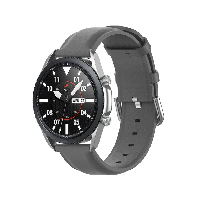 라운드 테일 가죽 스트랩, 사이즈: 프리 사이즈 20mm, Galaxy Watch 3 41mm용