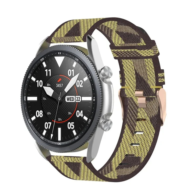 직조 나일론 텍스처 스트랩, 사이즈: 프리 사이즈 22mm, Galaxy Watch 3 45mm용