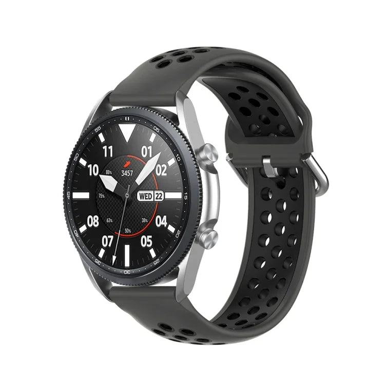 실리콘 스포츠 단색 스트랩, 사이즈: 프리 사이즈 22mm, Galaxy Watch 3 45mm용
