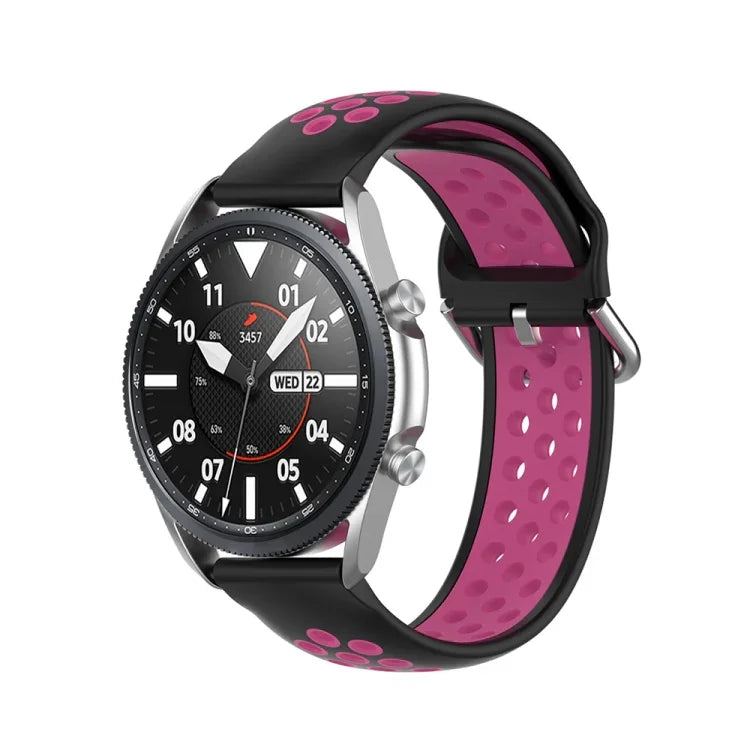 실리콘 스포츠 단색 스트랩, 사이즈: 프리 사이즈 22mm, Galaxy Watch 3 45mm용