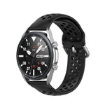 실리콘 스포츠 단색 스트랩, 사이즈: 프리 사이즈 22mm, Galaxy Watch 3 45mm용