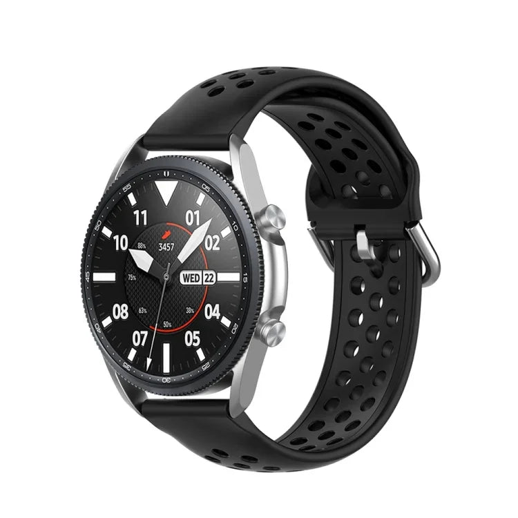 실리콘 스포츠 단색 스트랩, 사이즈: 프리 사이즈 22mm, Galaxy Watch 3 45mm용