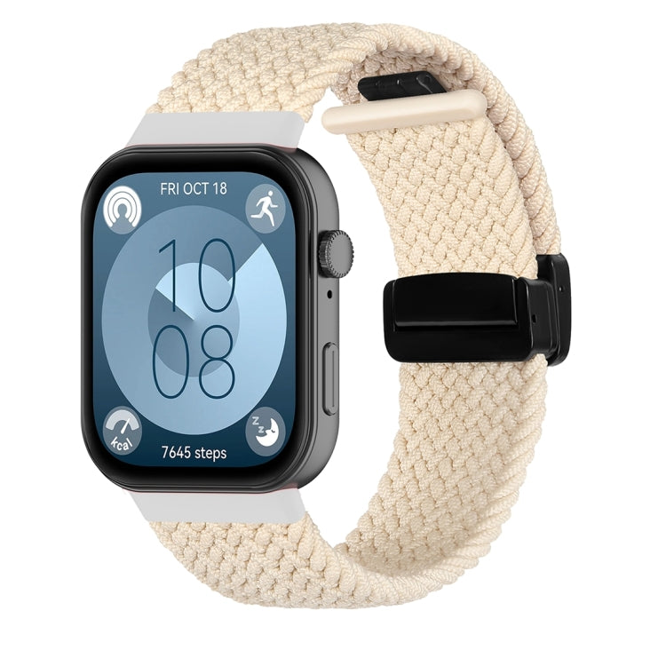 Magnetic Folding Buckle Braided Watch Band, For Huawei Watch Fit3