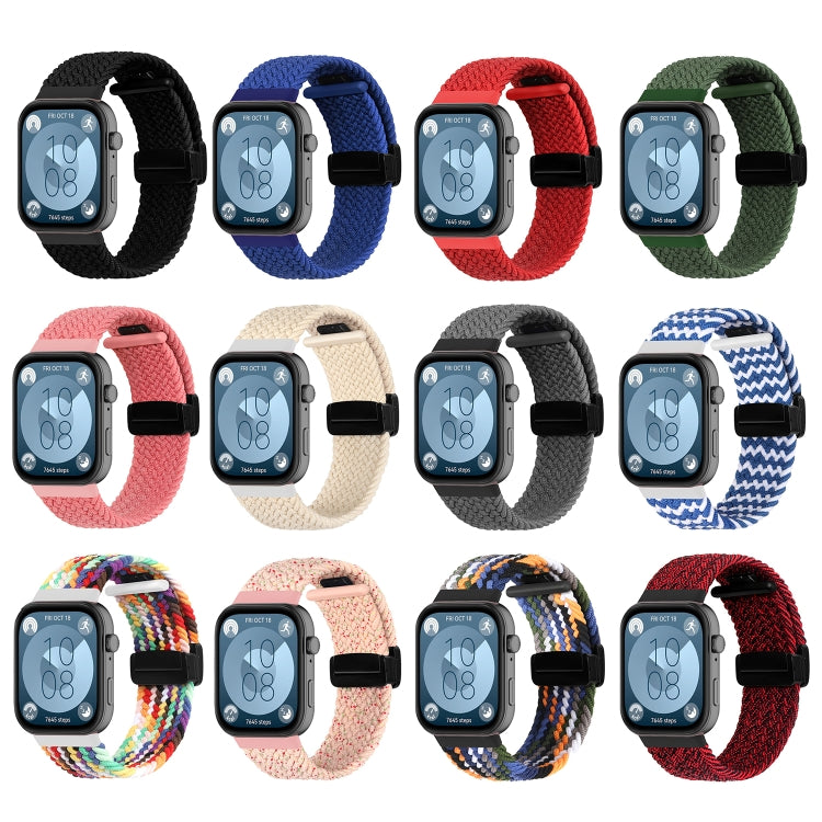 Magnetic Folding Buckle Braided Watch Band, For Huawei Watch Fit3