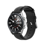 Round Tail Leather Strap, Size: Free Size 22mm, For Galaxy Watch 3 45mm