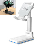 T6 2 in 1 Portable Folding Stand Wireless Charging, Single Charge, Double Charge