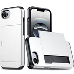 카드 슬롯이 있는 충격 방지 아머 휴대폰 케이스, iPhone 17e / 16e용, iPhone 17 Pro Max용, iPhone 17 Pro용, iPhone 17용