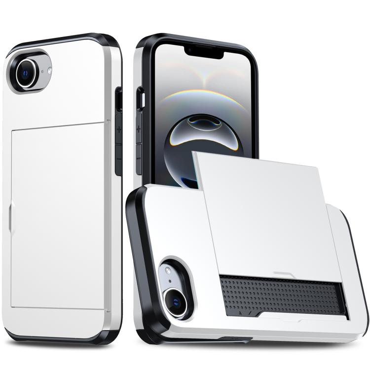 카드 슬롯이 있는 충격 방지 아머 휴대폰 케이스, iPhone 17e / 16e용, iPhone 17 Pro Max용, iPhone 17 Pro용, iPhone 17용
