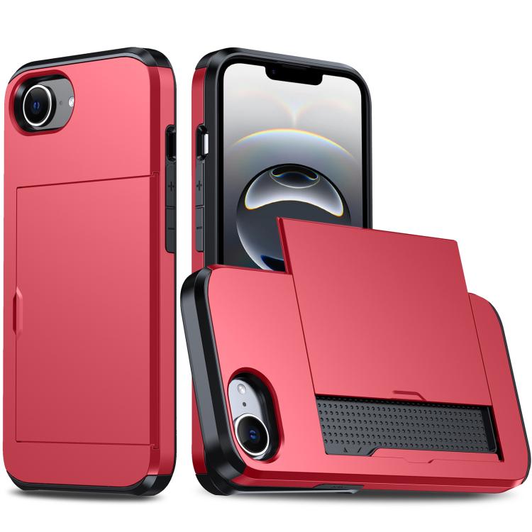 카드 슬롯이 있는 충격 방지 아머 휴대폰 케이스, iPhone 17e / 16e용, iPhone 17 Pro Max용, iPhone 17 Pro용, iPhone 17용