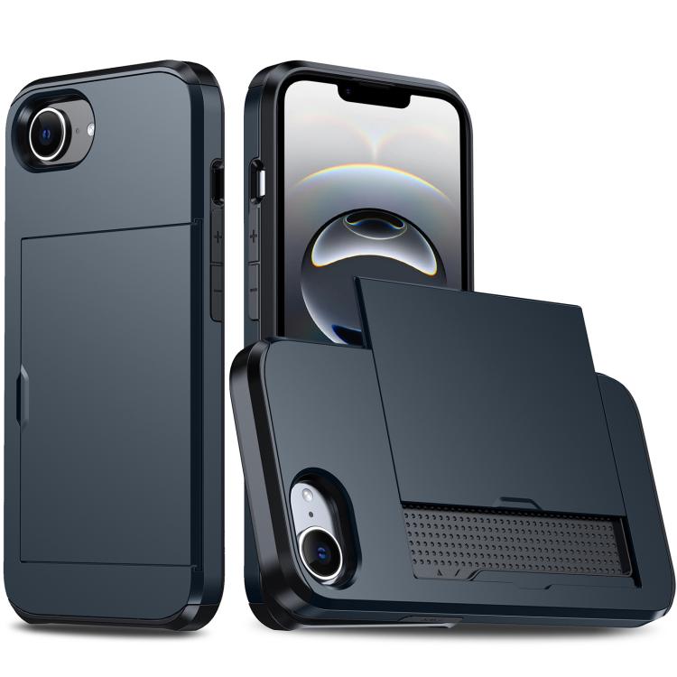 카드 슬롯이 있는 충격 방지 아머 휴대폰 케이스, iPhone 17e / 16e용, iPhone 17 Pro Max용, iPhone 17 Pro용, iPhone 17용