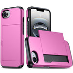 카드 슬롯이 있는 충격 방지 아머 휴대폰 케이스, iPhone 17e / 16e용, iPhone 17 Pro Max용, iPhone 17 Pro용, iPhone 17용
