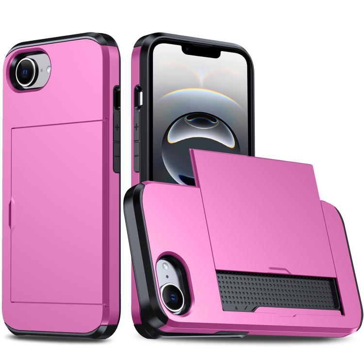 카드 슬롯이 있는 충격 방지 아머 휴대폰 케이스, iPhone 17e / 16e용, iPhone 17 Pro Max용, iPhone 17 Pro용, iPhone 17용