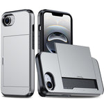 카드 슬롯이 있는 충격 방지 아머 휴대폰 케이스, iPhone 17e / 16e용, iPhone 17 Pro Max용, iPhone 17 Pro용, iPhone 17용