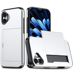 카드 슬롯이 있는 충격 방지 아머 휴대폰 케이스, iPhone 17e / 16e용, iPhone 17 Pro Max용, iPhone 17 Pro용, iPhone 17용