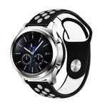 Smasung Gear S4 Active 22mm 투톤 실리콘 교체용 스트랩 시계 밴드용