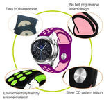 Smasung Gear S4 Active 22mm 투톤 실리콘 교체용 스트랩 시계 밴드용