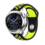 Smasung Gear S4 Active 22mm 투톤 실리콘 교체용 스트랩 시계 밴드용
