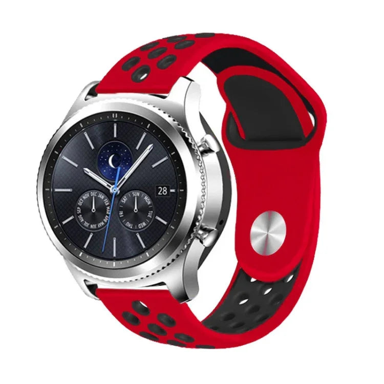 Smasung Gear S4 Active 22mm 투톤 실리콘 교체용 스트랩 시계 밴드용