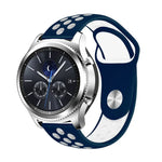 Smasung Gear S4 Active 22mm 투톤 실리콘 교체용 스트랩 시계 밴드용