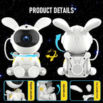 G002 Space Rabbit Starry Sky Projection Lamp Bluetooth Speaker 2 in 1 Laser Light, G002 Bluetooth