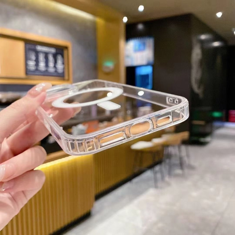 대형 구멍 카메라 MagSafe 마그네틱 투명 아크릴 TPU 케이스, 아이폰 17 프로 맥스용, 아이폰 17 프로용, 아이폰 17용, 아이폰 에어용, 아이폰 16 프로 맥스용, 아이폰 16 프로용, 아이폰 16 플러스용, 아이폰 16용