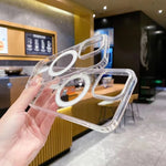 대형 구멍 카메라 MagSafe 마그네틱 투명 아크릴 TPU 케이스, 아이폰 17 프로 맥스용, 아이폰 17 프로용, 아이폰 17용, 아이폰 에어용, 아이폰 16 프로 맥스용, 아이폰 16 프로용, 아이폰 16 플러스용, 아이폰 16용