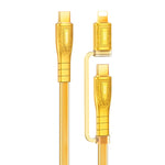 REMAX RC-C165 프라임 1.2m 60W Type-C to Type-C + 8핀 꼬임 고속 충전 케이블, RC-C165