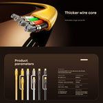REMAX RC-C165 프라임 1.2m 60W Type-C to Type-C + 8핀 꼬임 고속 충전 케이블, RC-C165