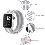 나일론 루프 시계줄, Apple Watch 시리즈 8&7 41mm / SE 2&6&SE&5&4 40mm / 3&2&1 38mm용, Apple Watch Ultra 49mm / 시리즈 8&7 45mm / SE 2&6&SE&5&4 44mm / 3&2&1 42mm용, Apple Watch 시리즈 7 45mm / 6 & SE & 5 & 4 44mm / 3 & 2 & 1 42mm용