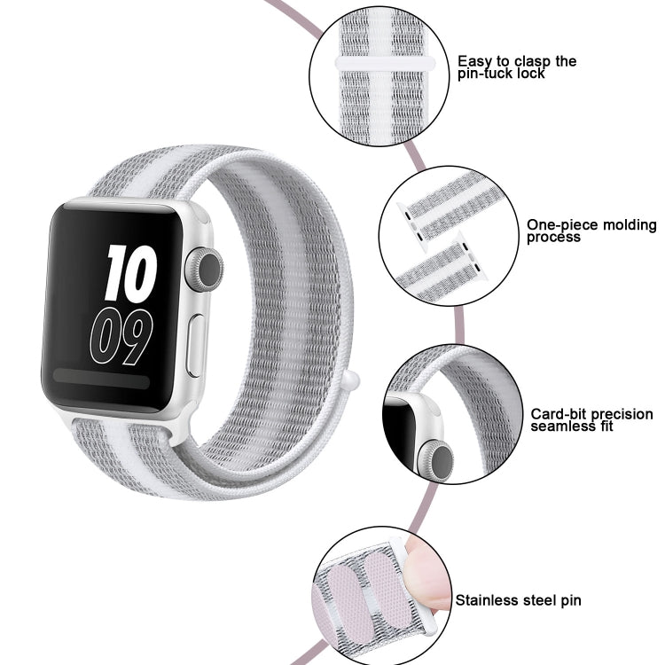 나일론 루프 시계줄, Apple Watch 시리즈 8&7 41mm / SE 2&6&SE&5&4 40mm / 3&2&1 38mm용, Apple Watch Ultra 49mm / 시리즈 8&7 45mm / SE 2&6&SE&5&4 44mm / 3&2&1 42mm용, Apple Watch 시리즈 7 45mm / 6 & SE & 5 & 4 44mm / 3 & 2 & 1 42mm용