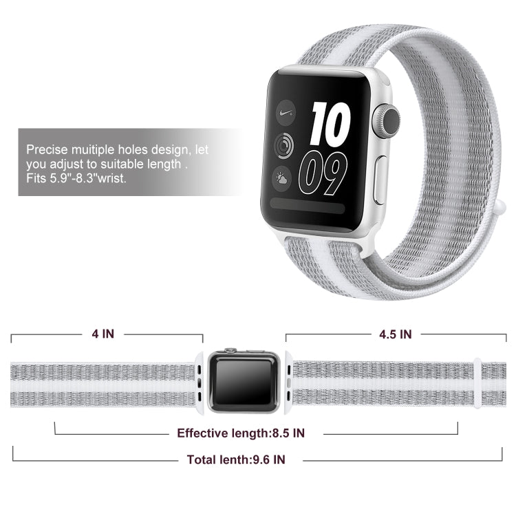 나일론 루프 시계줄, Apple Watch 시리즈 8&7 41mm / SE 2&6&SE&5&4 40mm / 3&2&1 38mm용, Apple Watch Ultra 49mm / 시리즈 8&7 45mm / SE 2&6&SE&5&4 44mm / 3&2&1 42mm용, Apple Watch 시리즈 7 45mm / 6 & SE & 5 & 4 44mm / 3 & 2 & 1 42mm용