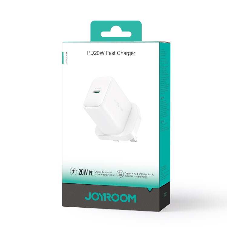 JOYROOM JR-TCF20 PD20W USB-C / 타입-C 포트 충전기, UK 플러그