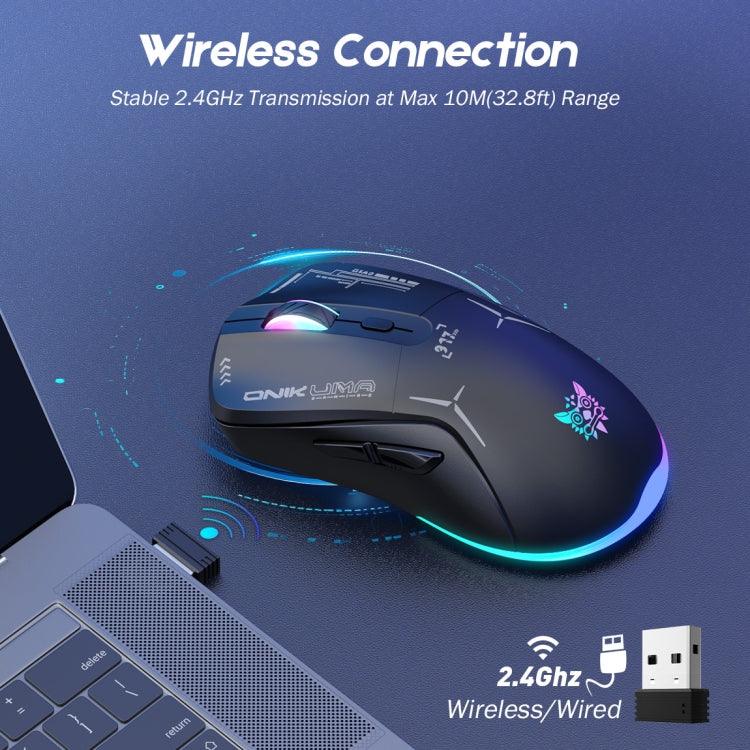 ONIKUMA CW917 RGB 4800DPI 듀얼 모드 유선 + 2.4GHz 무선 마우스, CW917 (블랙), CW917 (화이트)