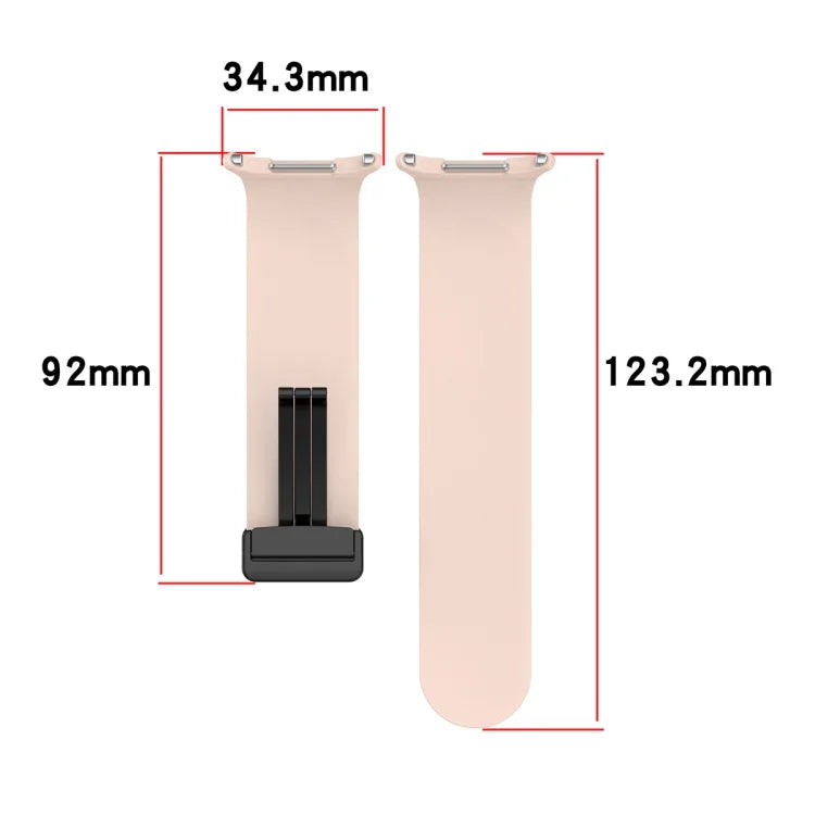 삼성 갤럭시 워치 울트라 47mm / 울트라 2025용 자석 접이식 버클 실리콘 시계줄