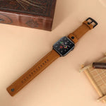 Genuine Leather Replacement Strap Watchband, For Apple Watch 5 & 4 40mm / 3 & 2 & 1 38mm, For Apple Watch 5 & 4 44mm / 3 & 2 & 1 42mm