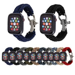애플 워치 시리즈 5 & 4 44mm / 3 & 2 & 1 42mm용 우산 코드 나일론 꼬임 스트랩, 5 & 4 44mm / 3 & 2 & 1 42mm용