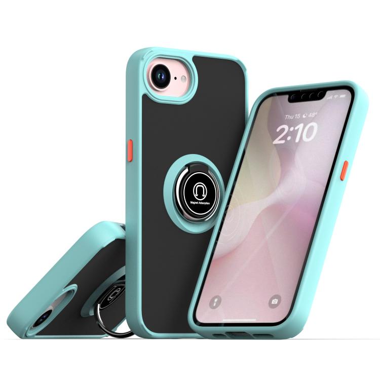 Q Shadow 1 시리즈 TPU + PC 링이 있는 휴대폰 케이스, iPhone 17e / 16e용, iPhone 17 Pro Max용, iPhone 17 Pro용, iPhone 17용, iPhone Air용, iPhone 16 Pro Max용