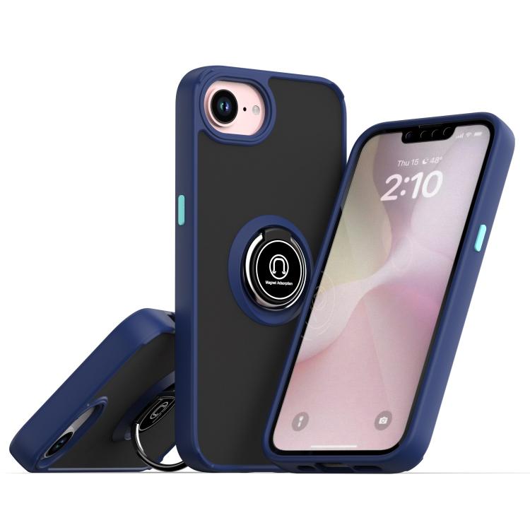 Q Shadow 1 시리즈 TPU + PC 링이 있는 휴대폰 케이스, iPhone 17e / 16e용, iPhone 17 Pro Max용, iPhone 17 Pro용, iPhone 17용, iPhone Air용, iPhone 16 Pro Max용