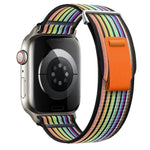 Dual-Section Loop Nylon Watch Band, For Apple Watch SE 2023 44mm, For Apple Watch SE 2023 40mm