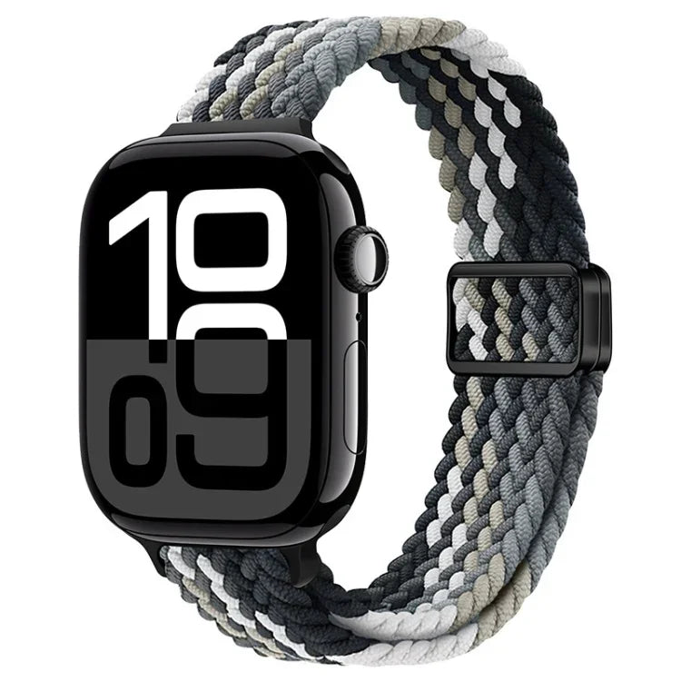 슬림 마그네틱 버클 나일론 꼬임 시계줄, 애플 워치 시리즈 10 46mm용, 애플 워치 시리즈 10 42mm용