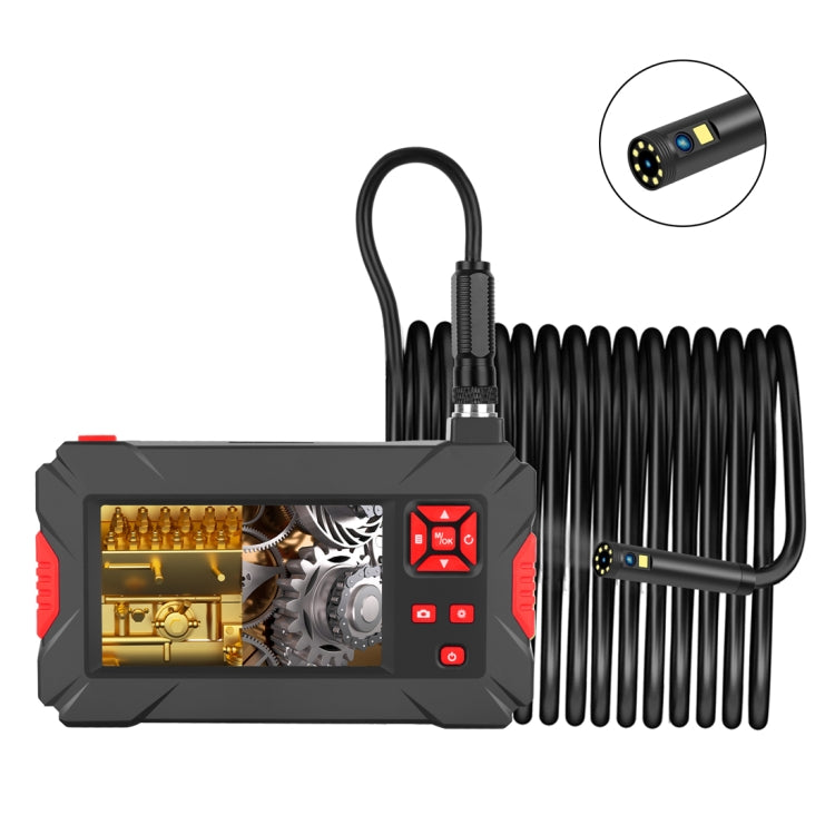P30 8mm 1080P IP68 방수 4.3인치 화면 듀얼 카메라 디지털 내시경, 2m 하드 케이블, 5m 하드 케이블, 10m 하드 케이블
