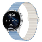 Two Color Magnetic Silicone Watch Band, 20mm