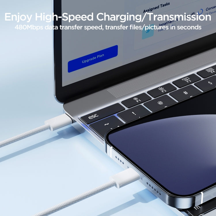 JOYROOM S-A45 30W USB-C / Type-C to 8핀 고속 충전 데이터 케이블, 길이: 1m, Type-C to 8핀